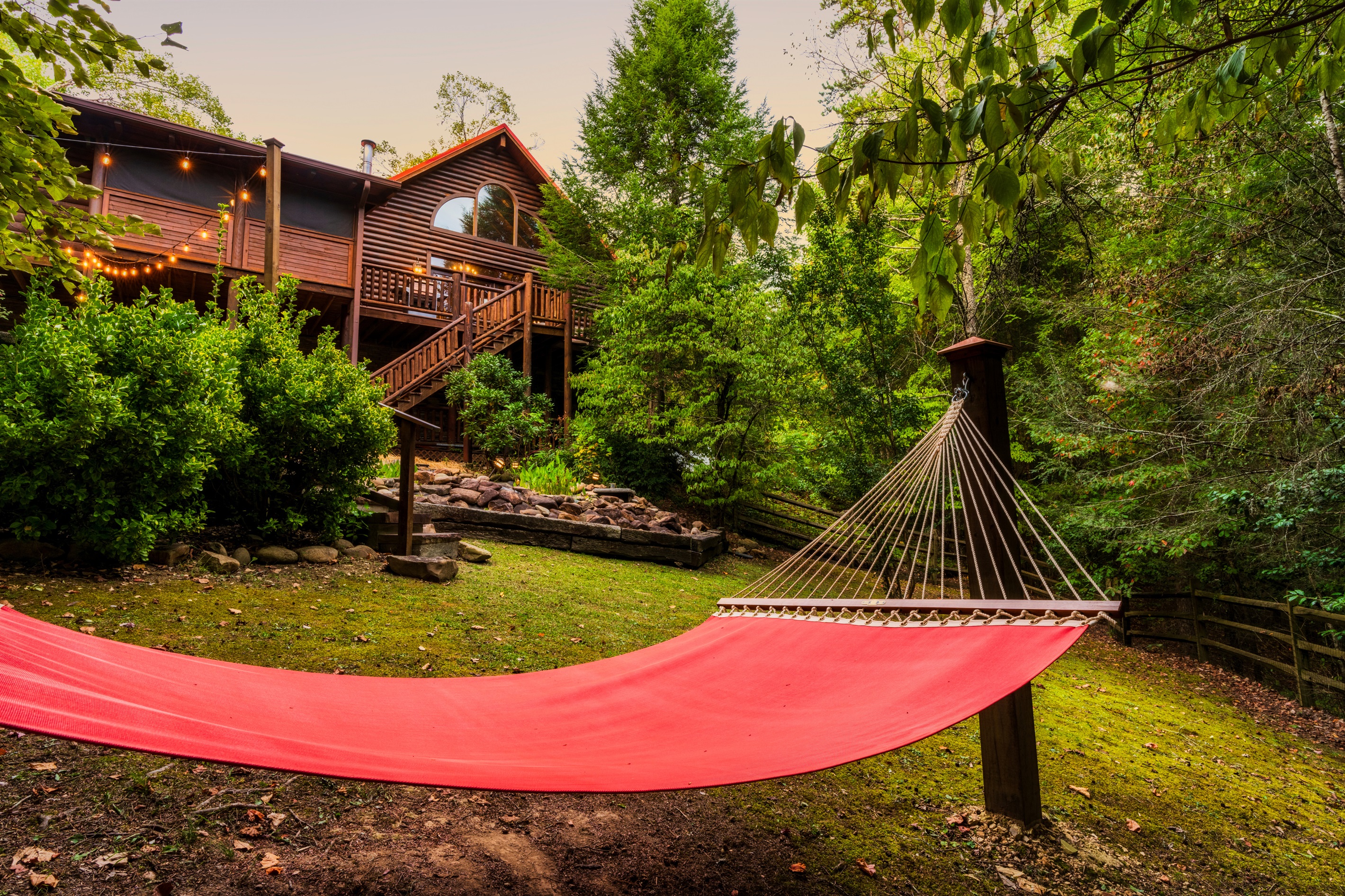 Relax in the hammock...