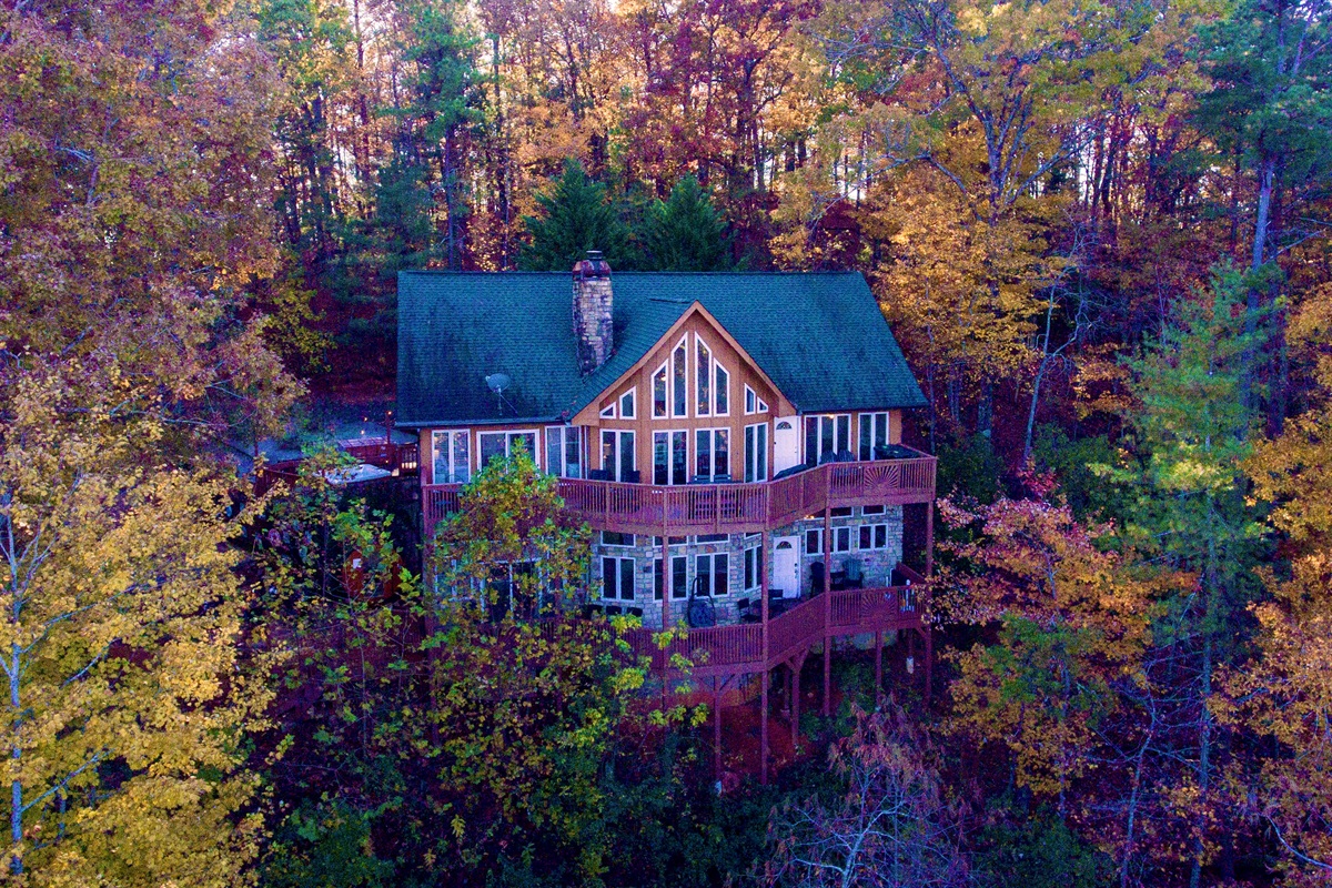 Nestled in the trees!