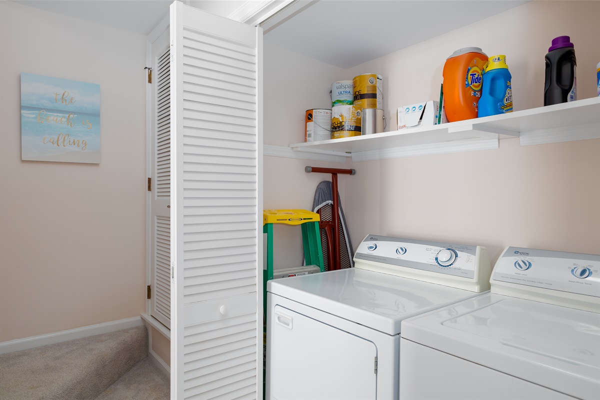 In unit laundry availble for guests