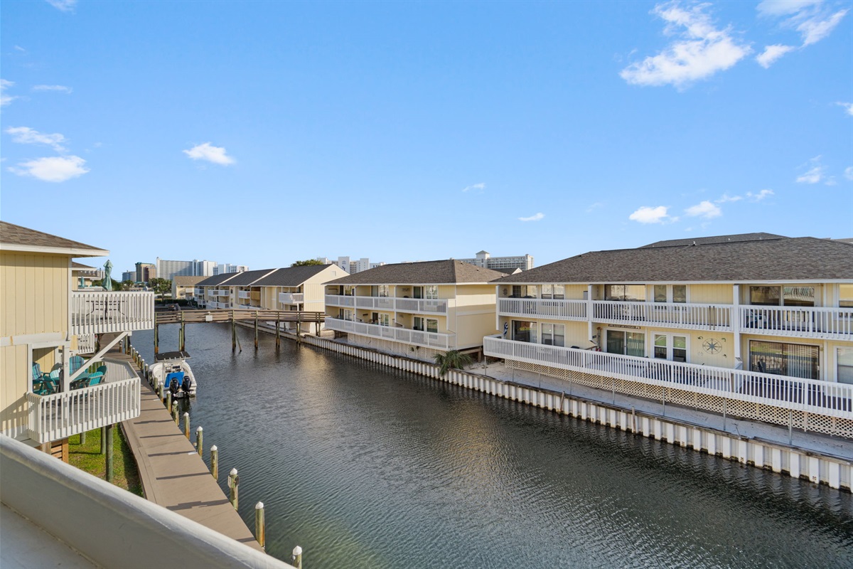 Saltwater Canal View on Large Balcony