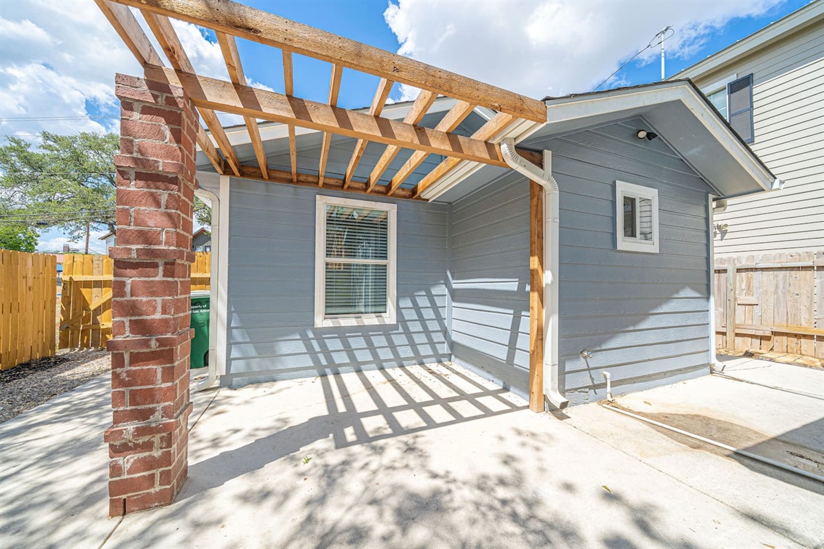 Rear of home.  