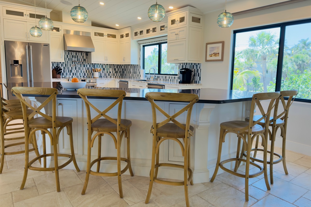 Large Island with seating for 8