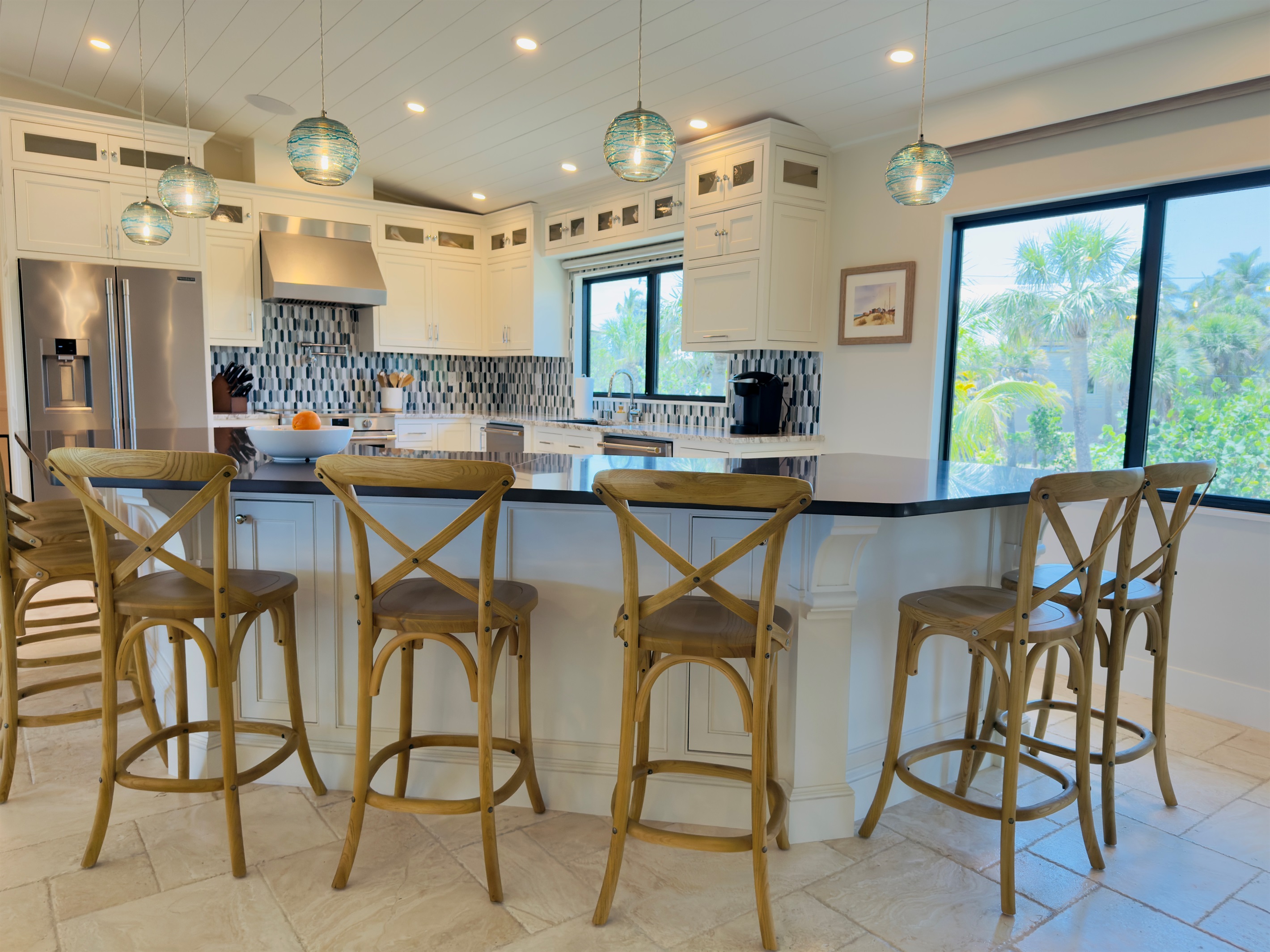 Large Island with seating for 8