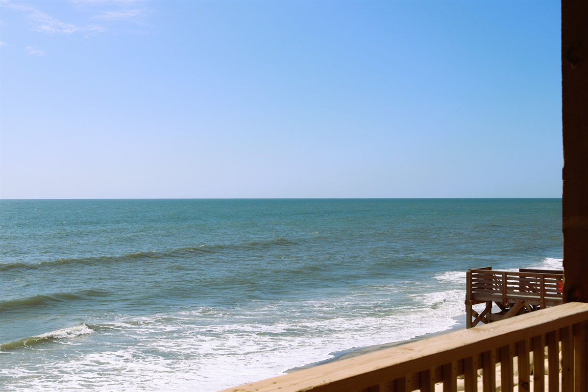 Beach views at high tide