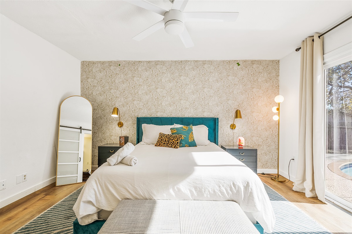 Relax in comfort 🛏️✨, where plush pillows and calming decor create a peaceful haven for sleep.