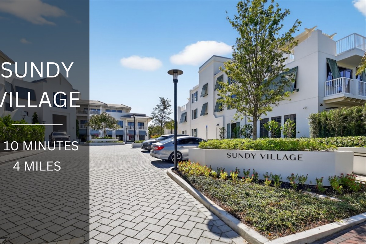 Just 10 minutes from Sundy Village, a charming spot for dining, shopping, and local experiences.