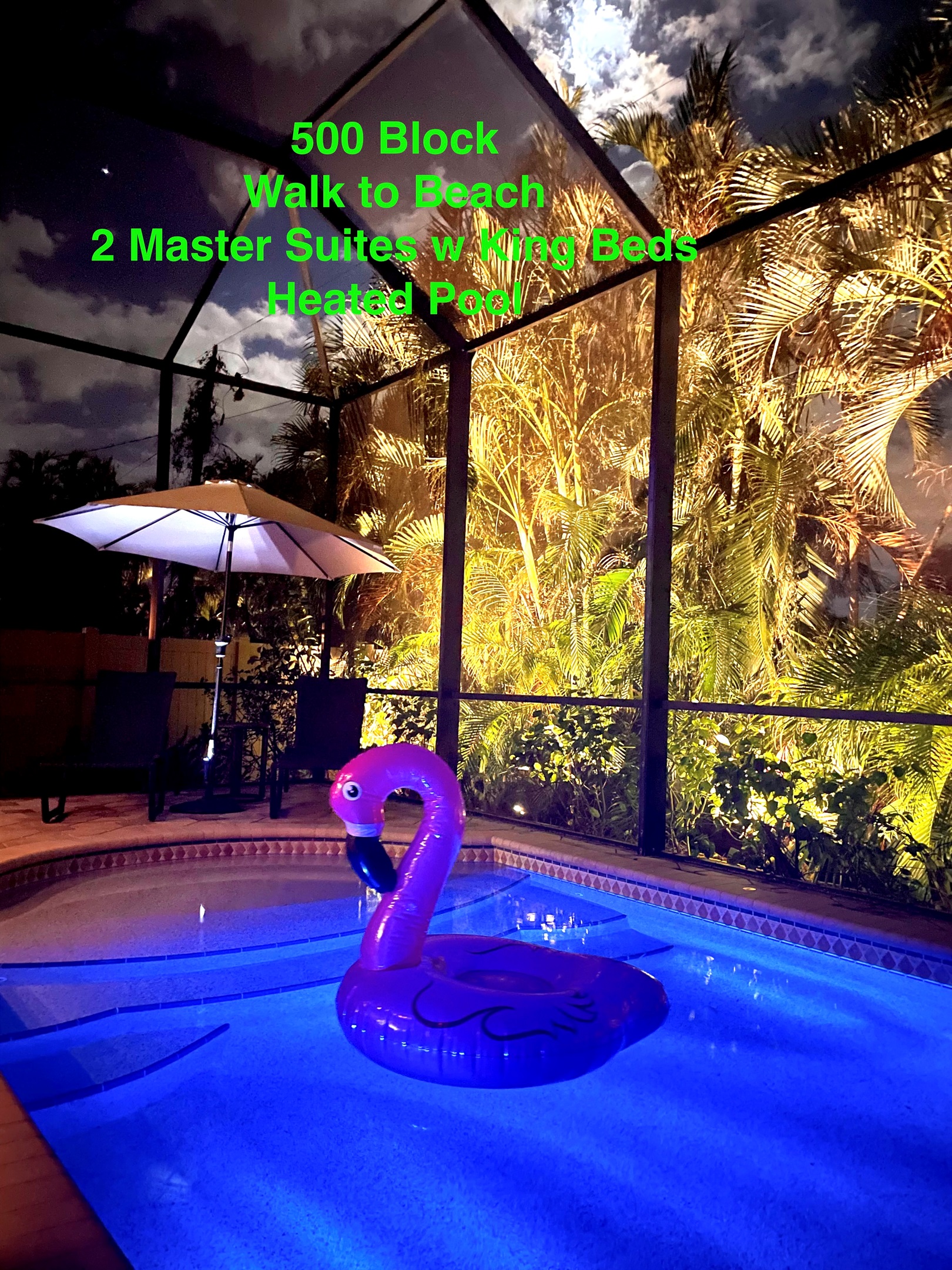 Southern exposure pool. Your vacation is waiting....