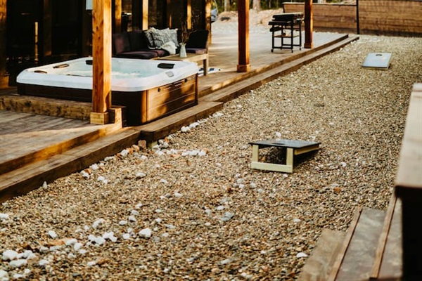 Enjoy amazing views from the back deck