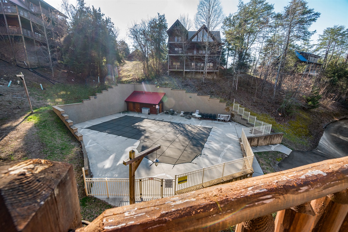 The community pool is just steps away so you can relax on the balcony while keeping an eye on your loved ones as they enjoy the water.