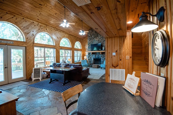 Oversized windows to take in the views