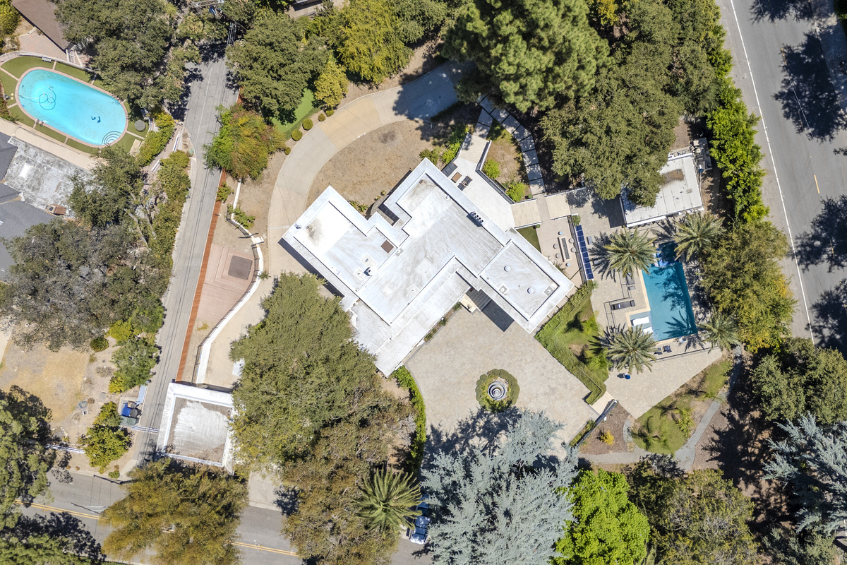 Luxury Estate Surrounded by Lush Trees
