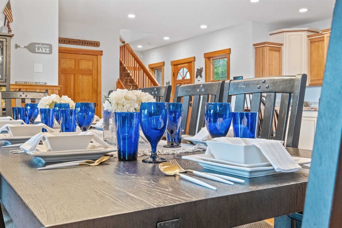 Fully stocked kitchen with massive island, viking range, sub zero fridge, dual beverage centers, and every you could need to cook like a chef and host all your guests