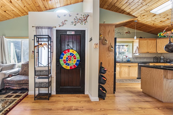 Large windows flood the living room with natural light and frame truly breathtaking views.