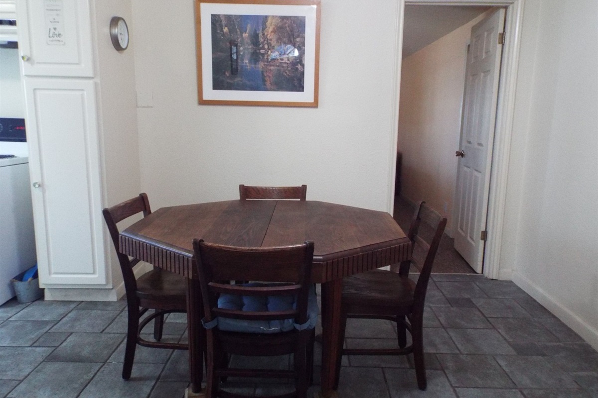 Dining table or room for game night!