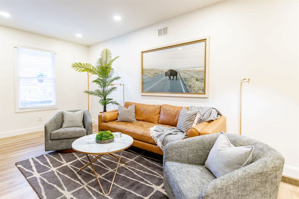Spacious living room, offering plenty of room to relax and unwind.