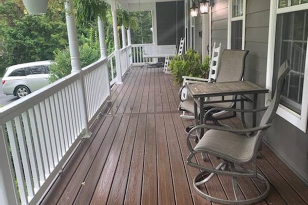 Front of wrap around porch