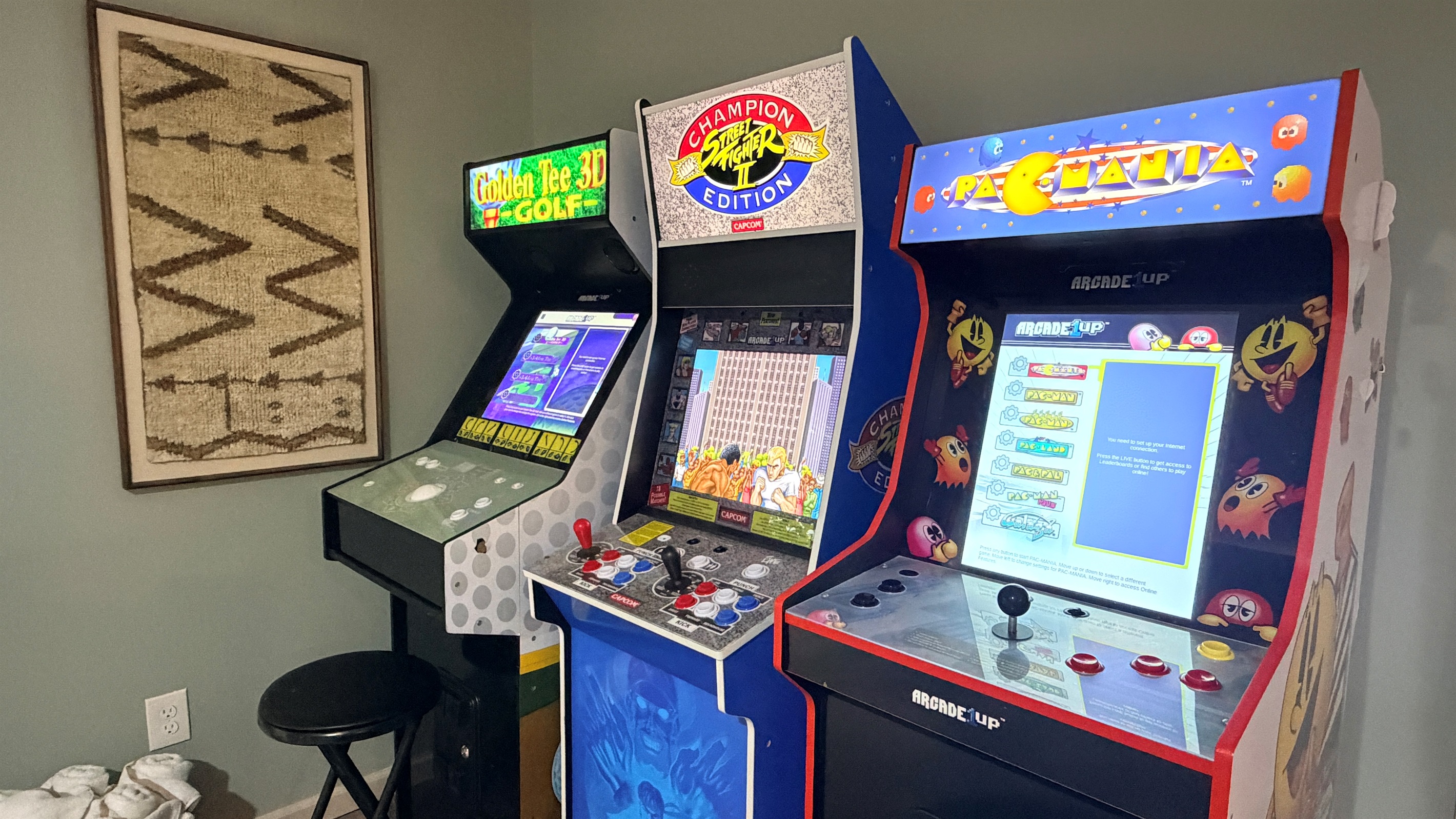 Fun time! Can you beat my high score?!? We love the arcade games!