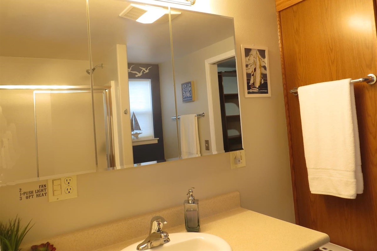 master bath shower only