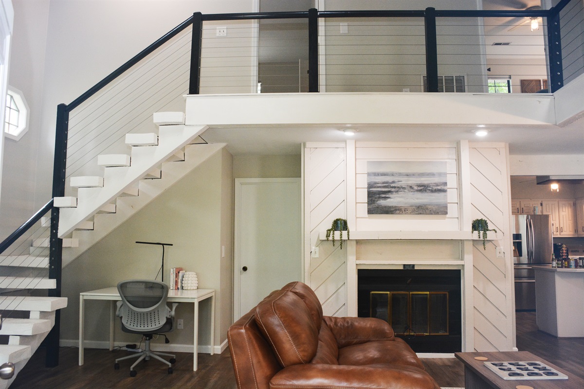 Upstairs Overlooking the Living Room