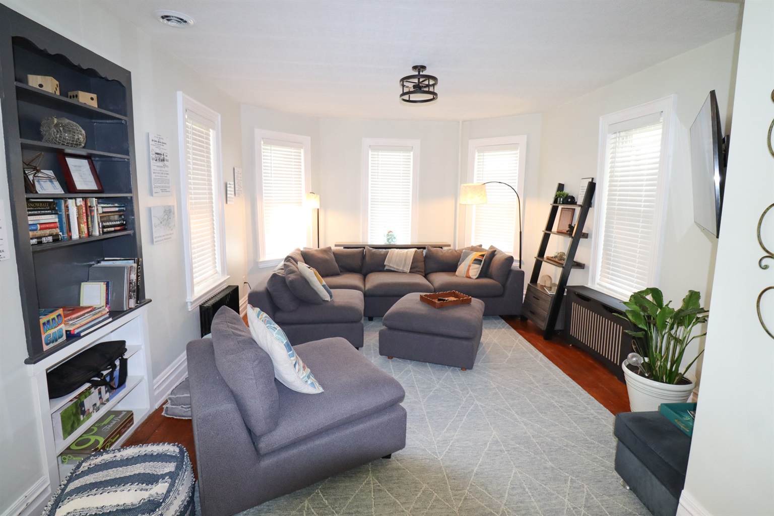 Comfortable Couch for everyone to spread out