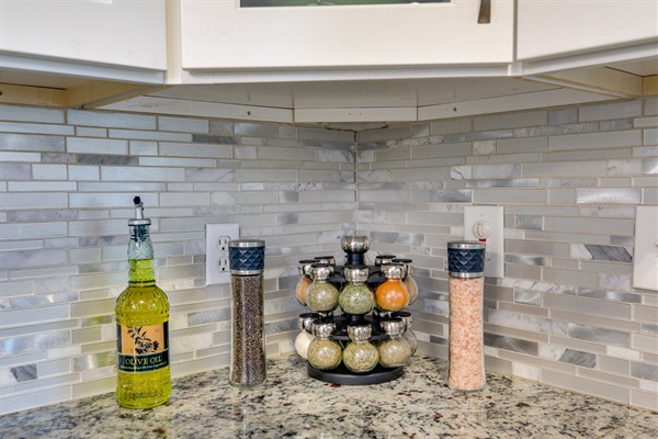 Cook with ease. Enjoy a variety of spices, oils, and all the cookware you need to make your favorite meals.