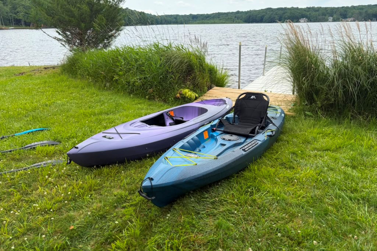 2 kayaks at the property for your use