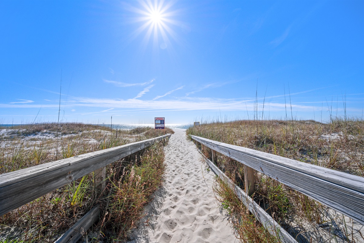 boardwalk to beach