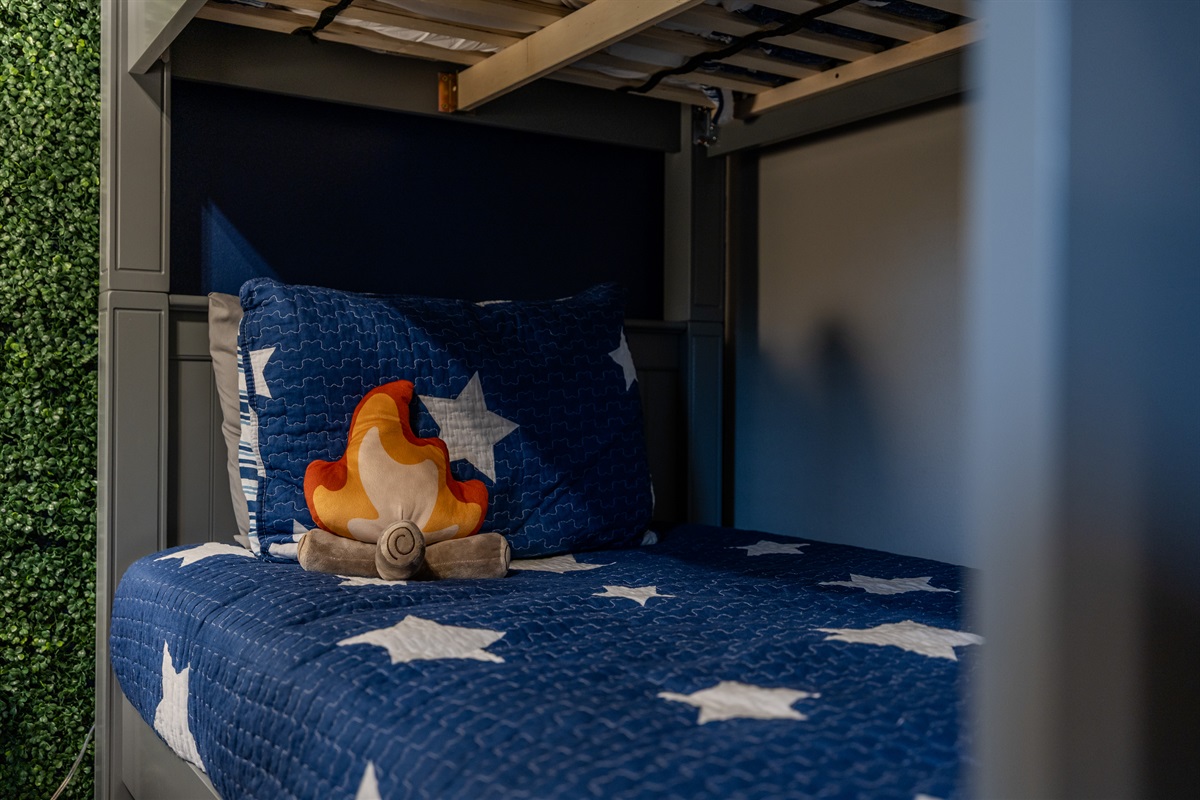 Cozy custom bunk beds