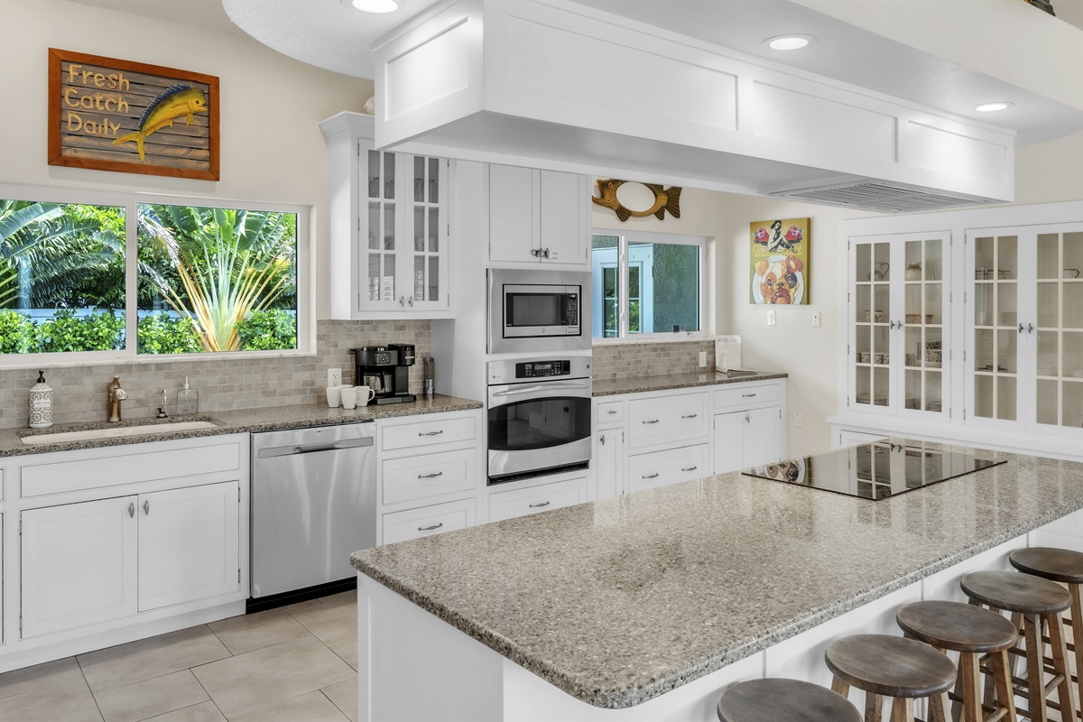 Fully equipped kitchen with modern appliances – AMI Beach House