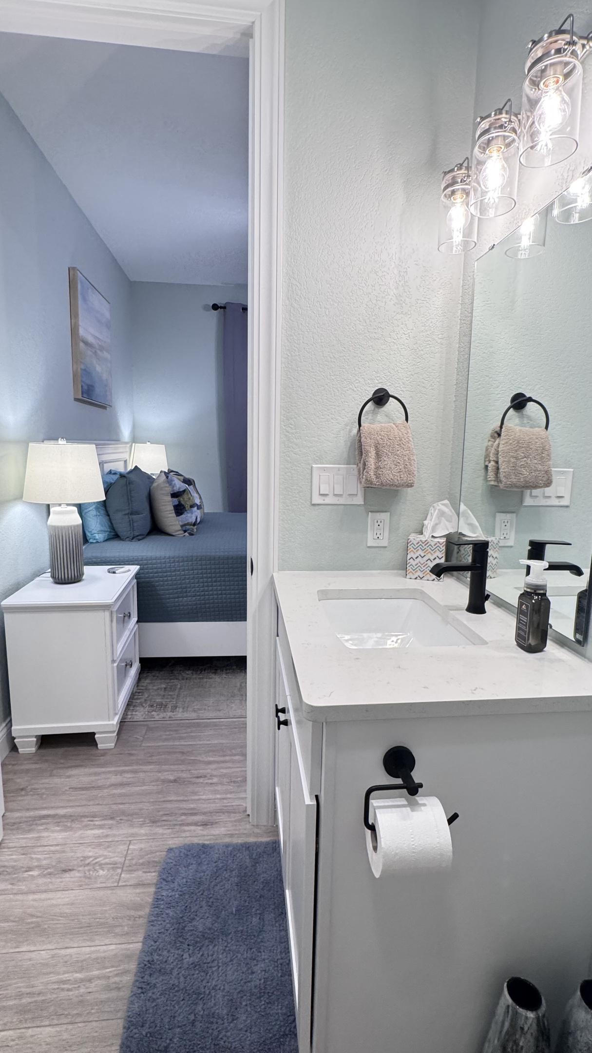 Private en suite bathroom with walk-in shower