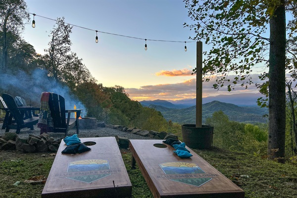 A game of cornhole will finish out the evening in style.