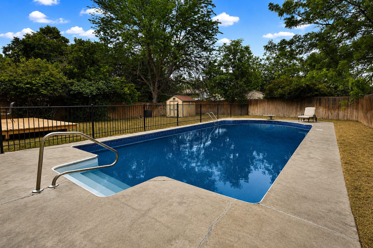 Backyard pool