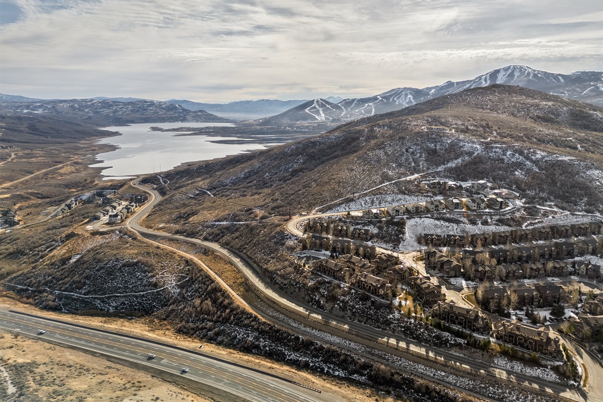 Aerial View of Park's Edge at the Jordanelle