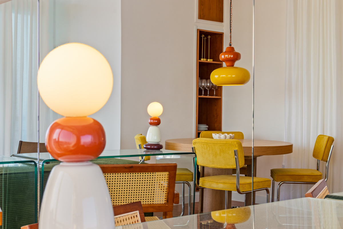 Characterful design details in the suite's living room.