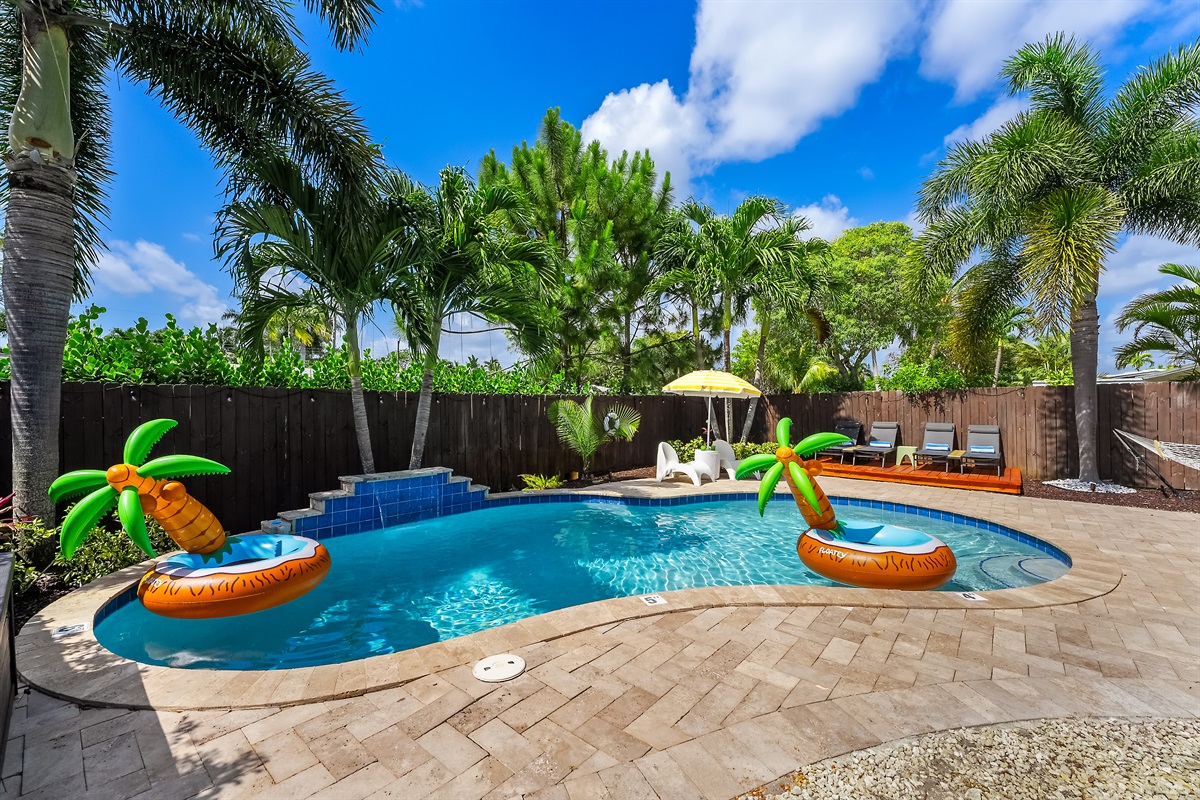 Drift in to vacation with your own relaxing rafts