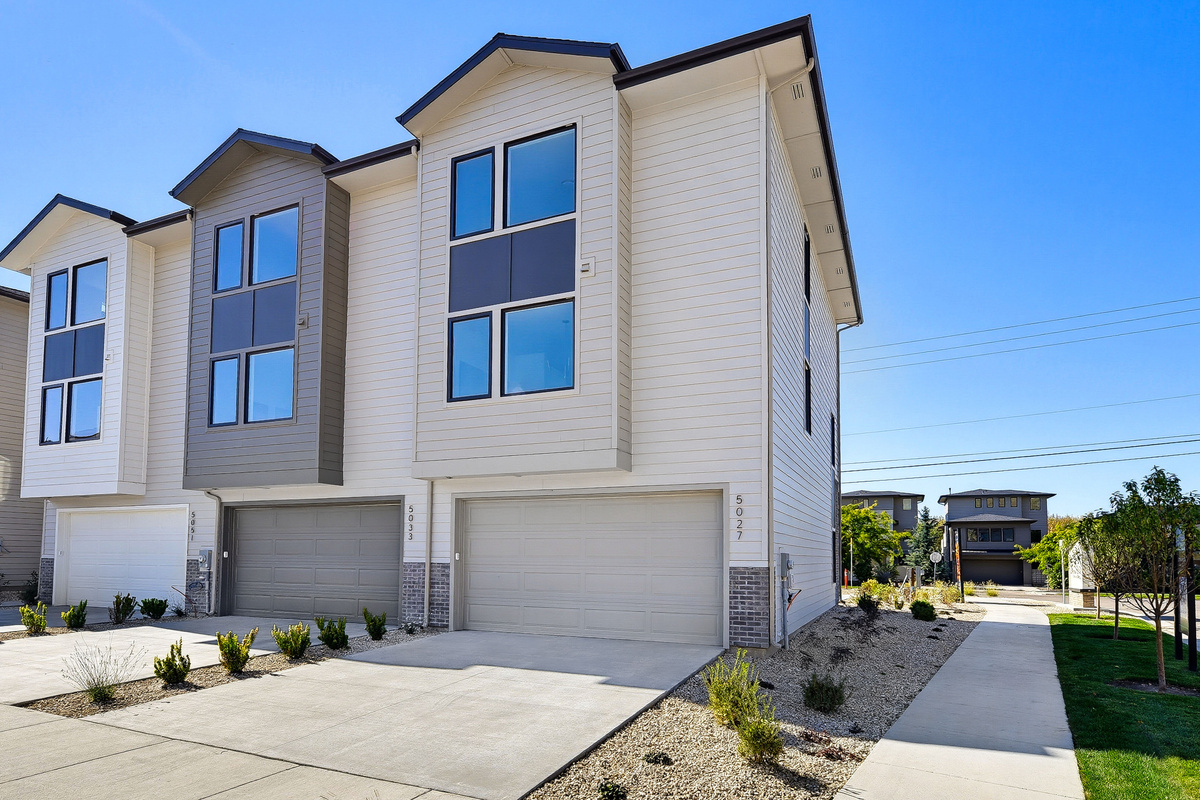 Back exterior of townhouse