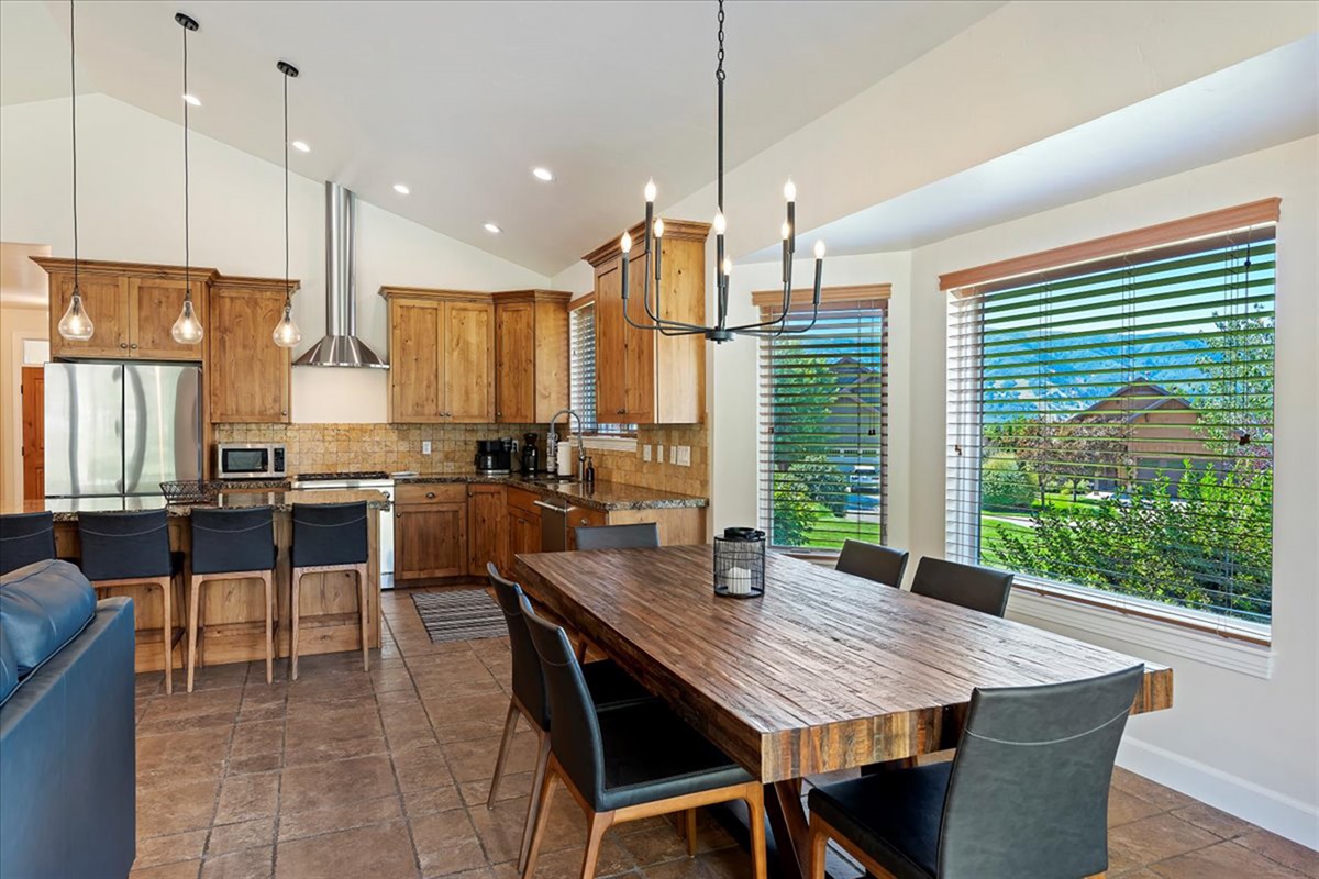 Start your day with breakfast and a view—natural light fills this dining space, making every meal feel special.