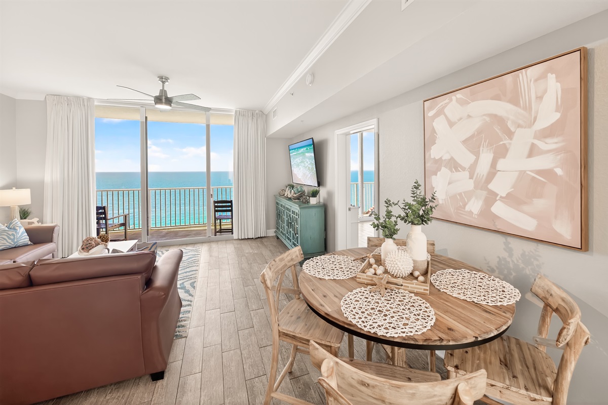 Open space flows right out to the gulf