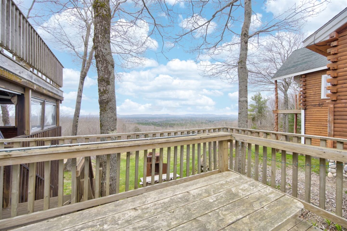 Deck with mountain views