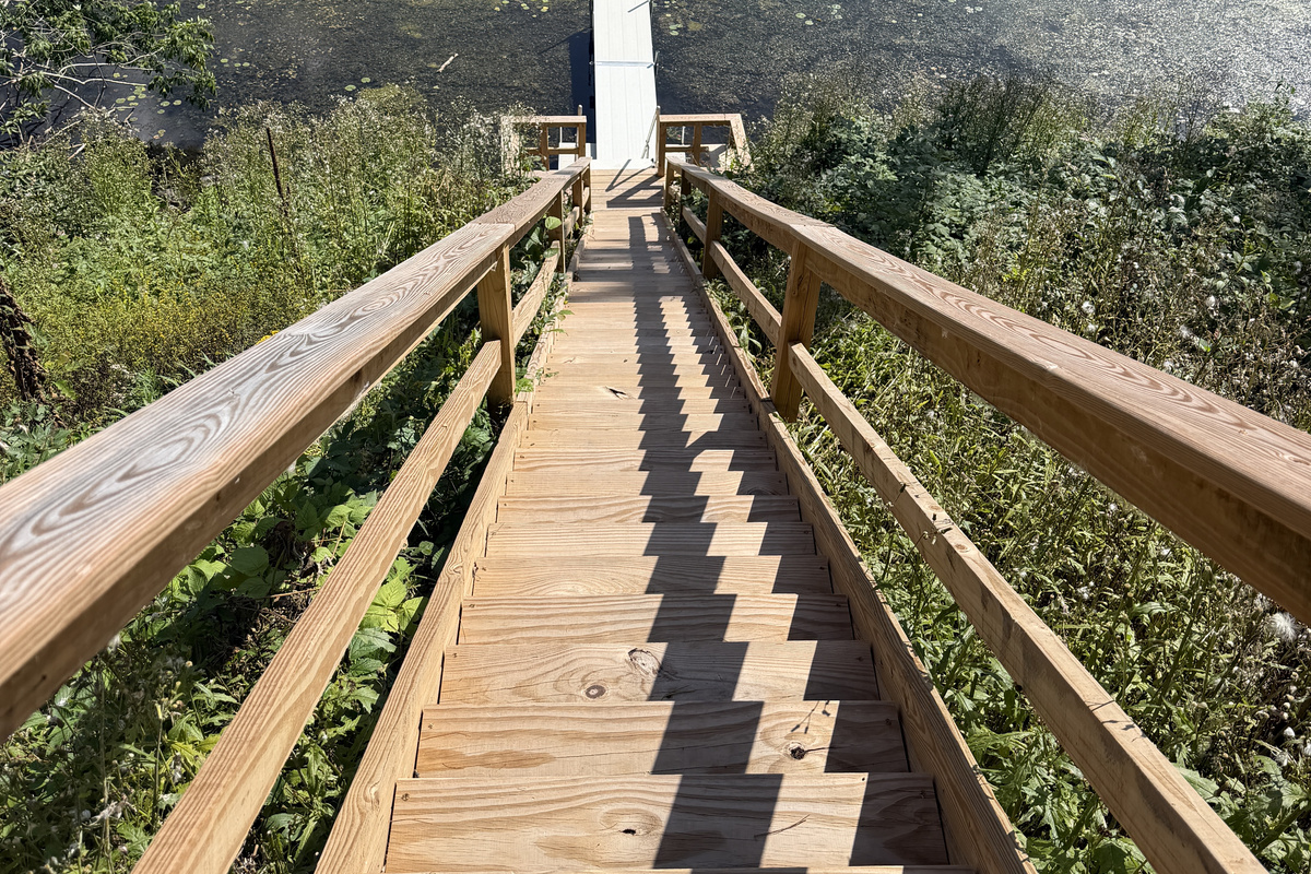 Stairs to the waterfront