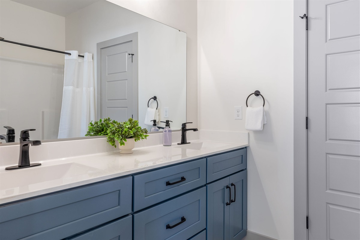Lower level ensuite bathroom #8 w/ shower
