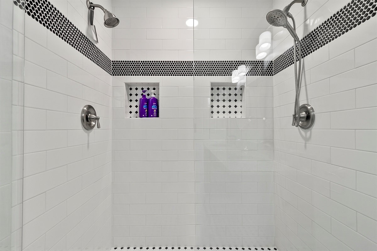 Master Bathroom l Double Shower Head