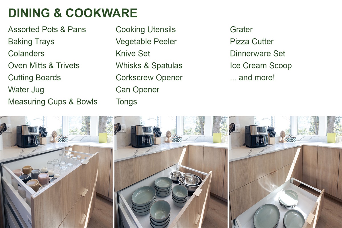 We are more than proud to provide everything you might need for a great meal!