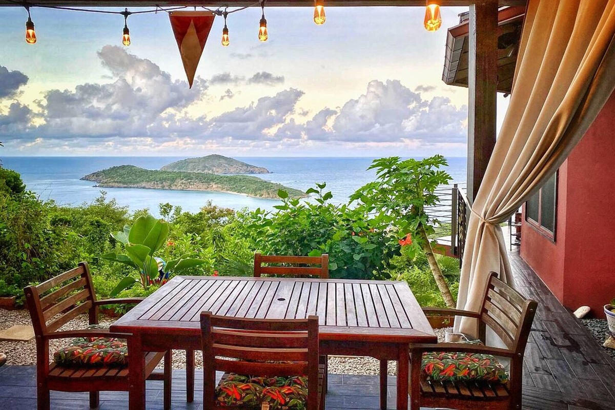 "Morning coffee and late night conversations on the patio were great."