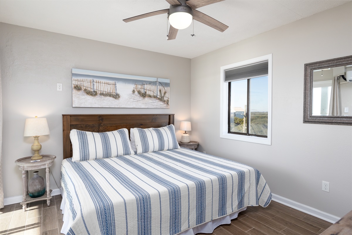 King-size master bed