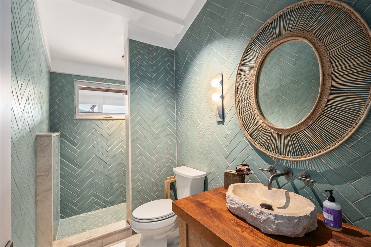 Hall Bdrm1_front - Ensuite sink +shower