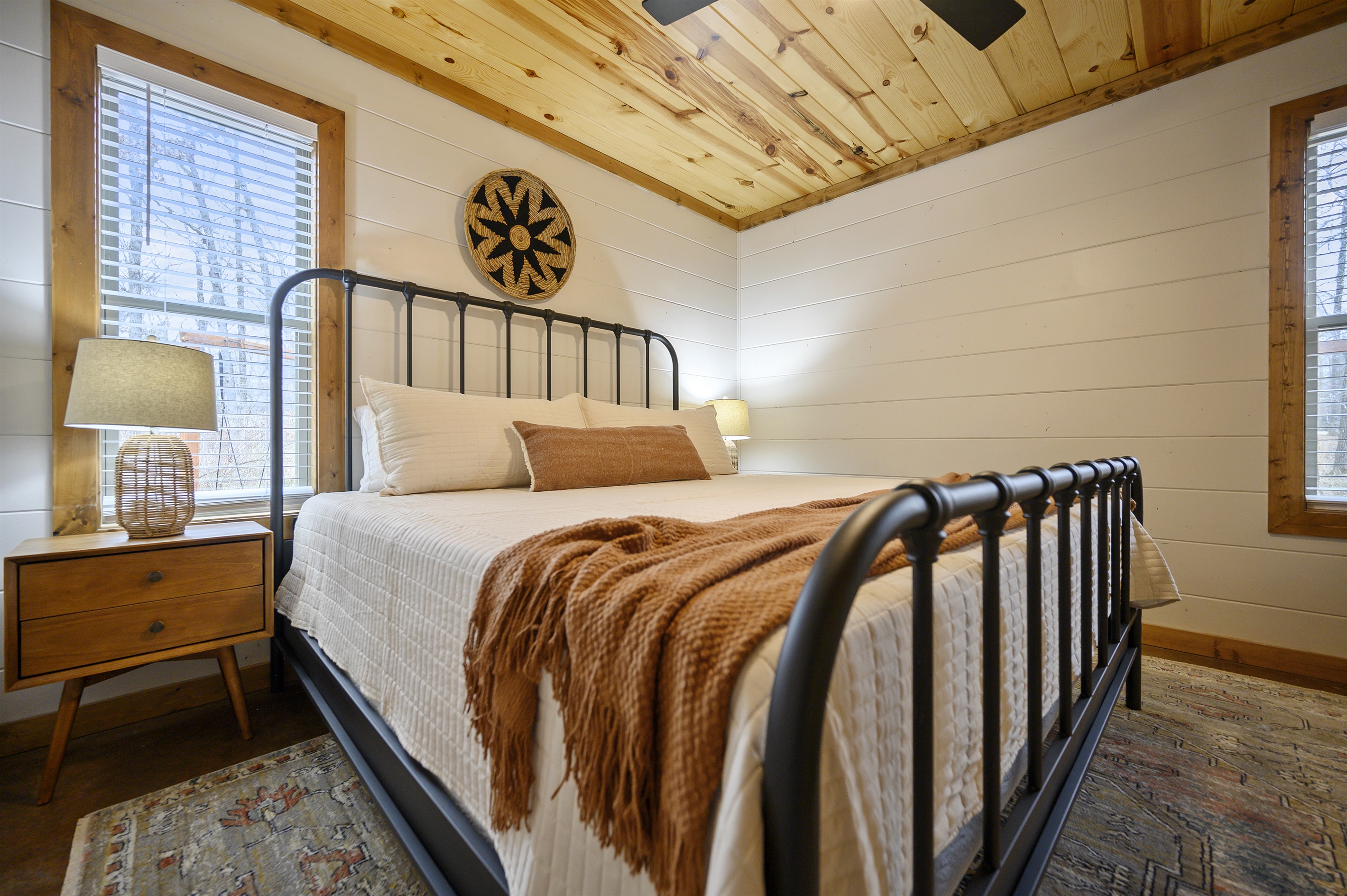 Experience ultimate comfort in our cozy bedroom