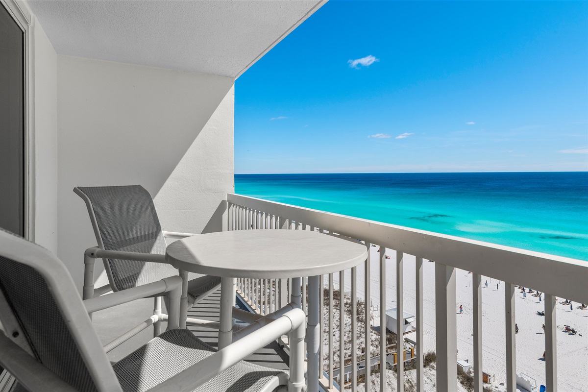 View from private balcony