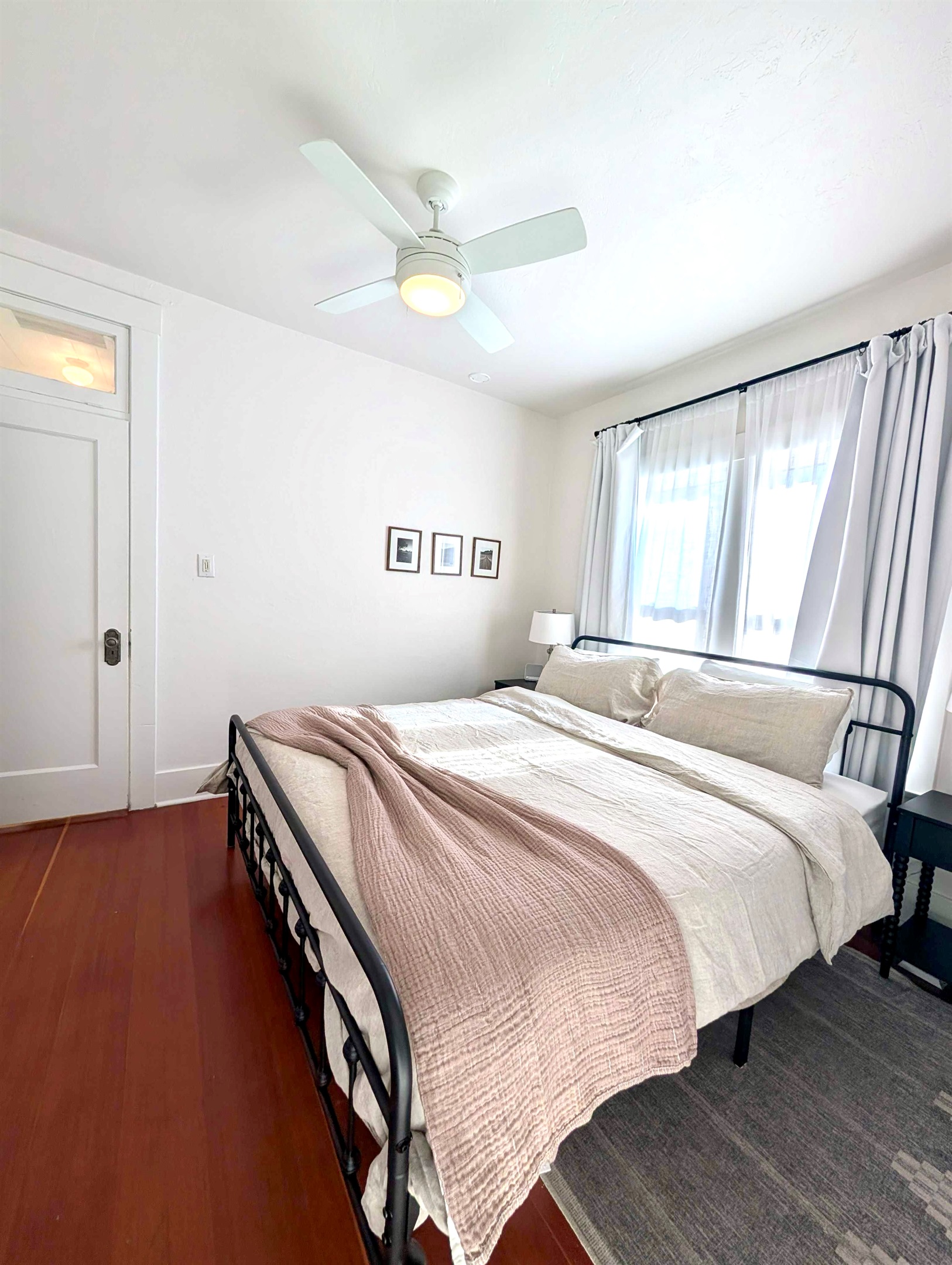 Cal King bed in the primary ensuite bedroom