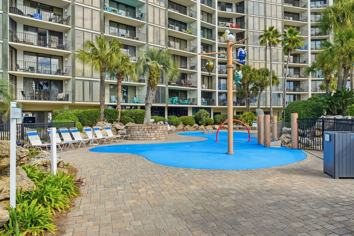 Edgewater's Splash Pad for kids of all ages